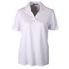 LADIES SILK POLO - WHITE