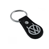 BLACK LEATHER KEYCHAIN