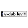 V-DUB LUV EURO PLATE